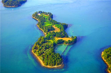 L’île de la Jument dans le golfe du Morbihan, Photo © Erwan Boisecq